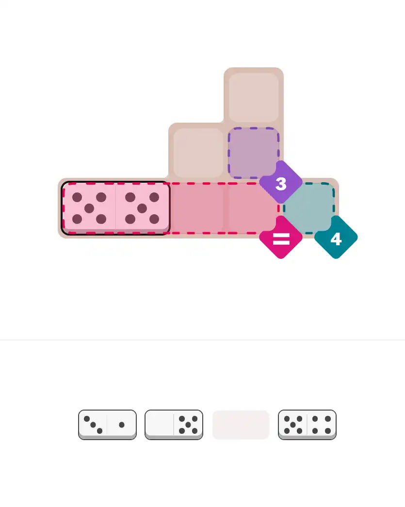 Pips hint for August 29, 2025 – easy level puzzle grid showing key first steps and strategy