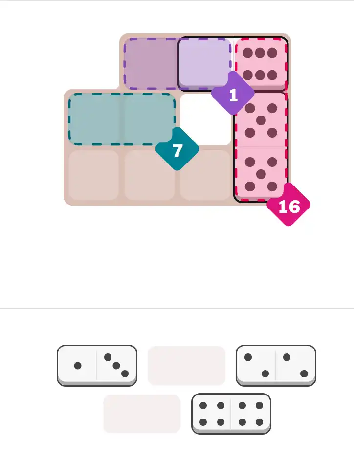 Pips hint for August 30, 2025 – easy level puzzle grid showing key first steps and strategy