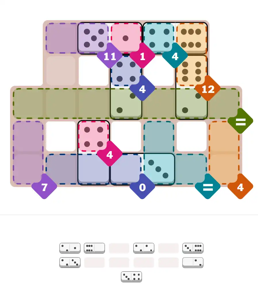 Pips hint for August 30, 2025 – hard level puzzle grid with critical first placements and strategy