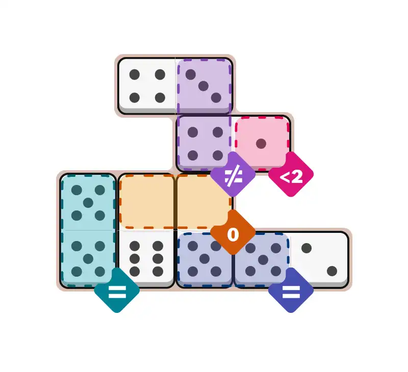 NYT Pips August 25, 2025 medium puzzle full solution grid with completed hints