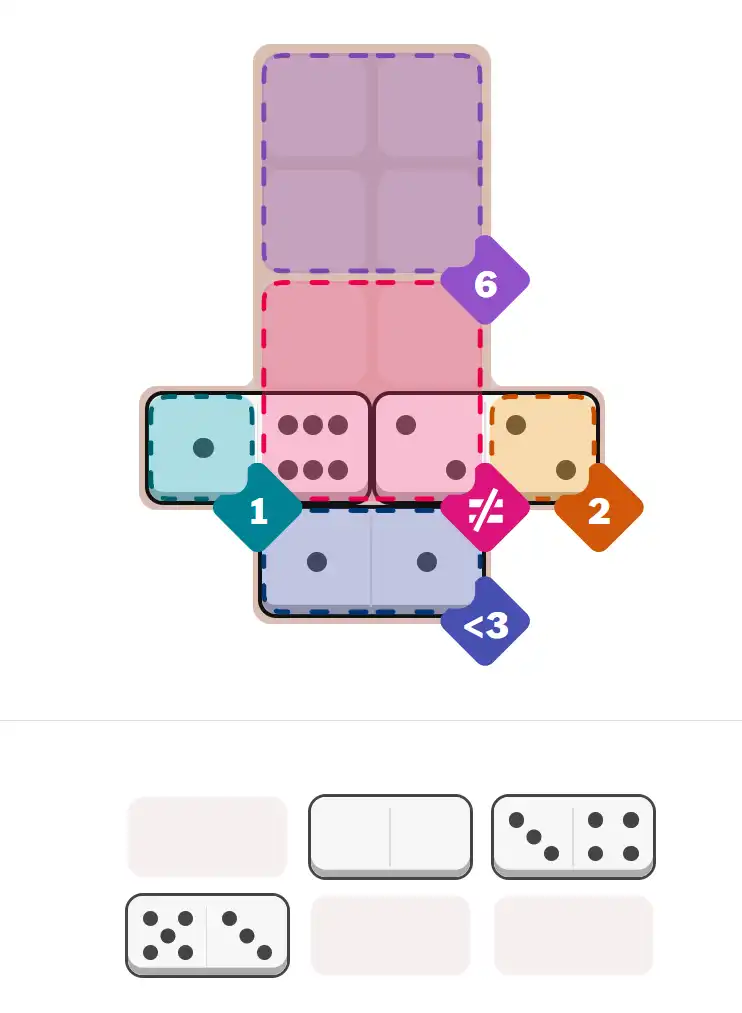 Pips hint for August 30, 2025 – medium level puzzle grid highlighting important moves and hints