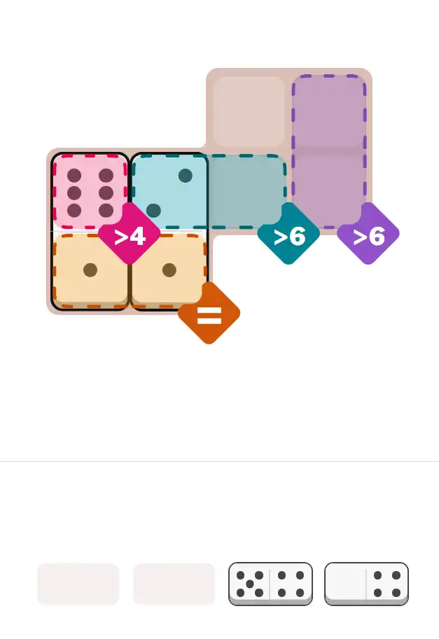 Pips hint for August 31, 2025 – medium level puzzle grid highlighting important moves and hints