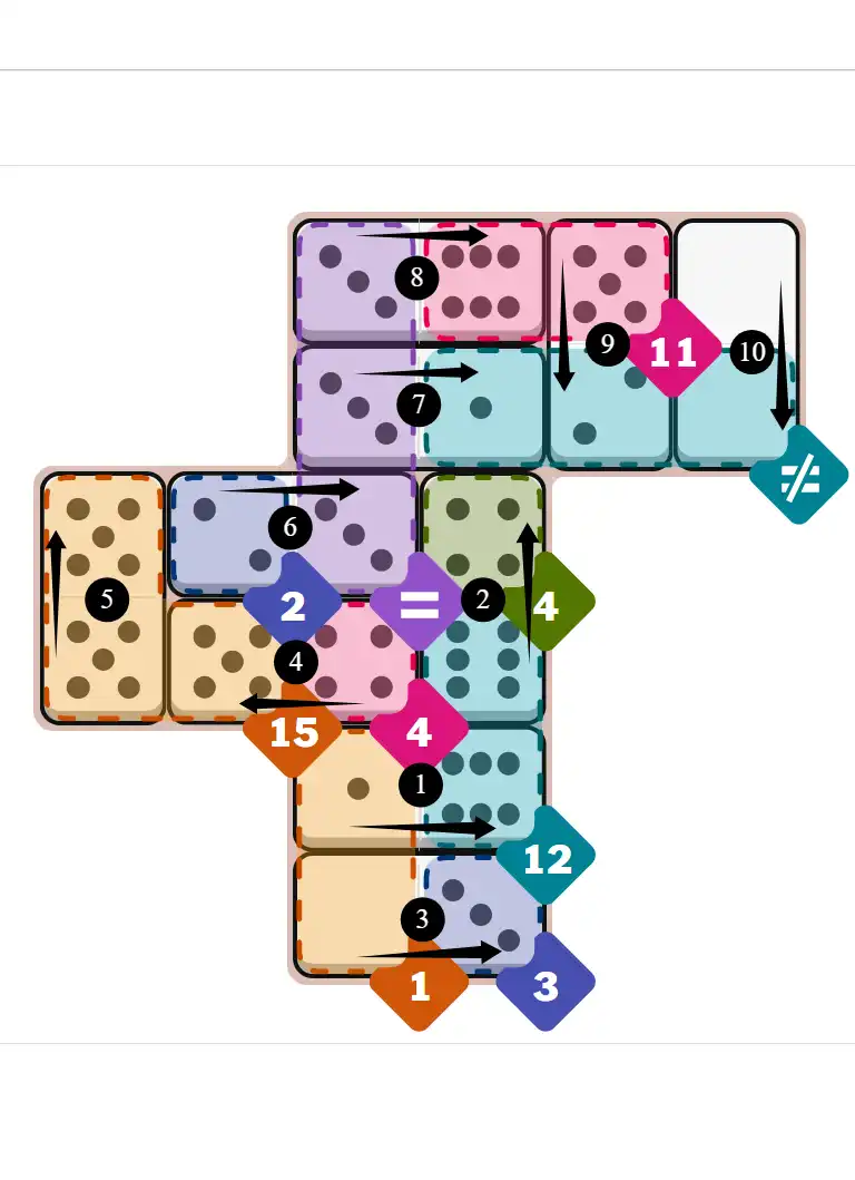 NYT Pips Sept 6, 2025 hard puzzle full solution grid showing final answer with hints