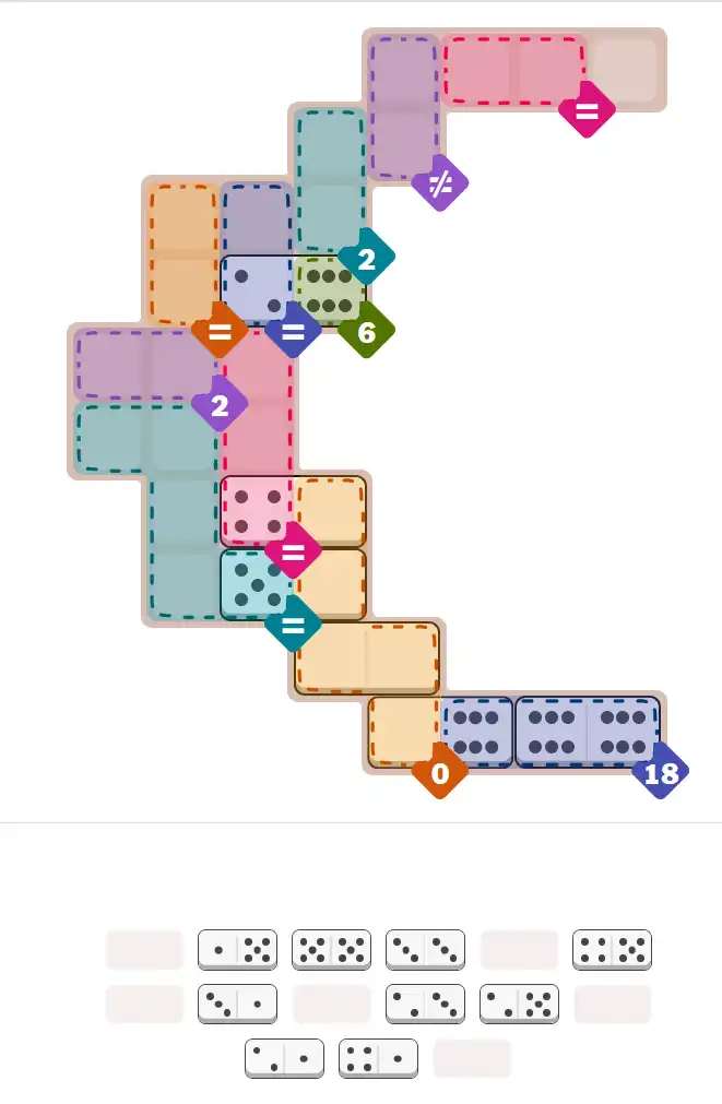 Pips hint for Sept 5, 2025 – hard level puzzle grid with critical first placements and strategy