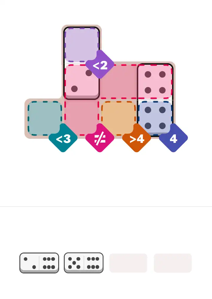 Pips hint for October 1, 2025 – easy level puzzle grid showing key first steps and strategy