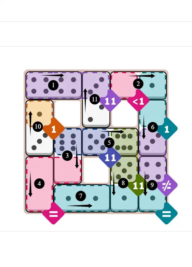 NYT Pips October 8, 2025 hard puzzle full solution grid showing final answer with hints