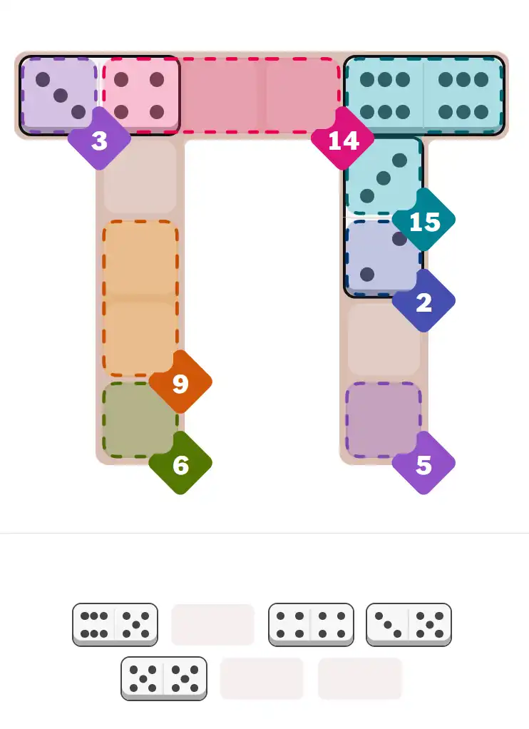 Pips hint for Sept 11, 2025 – medium level puzzle grid highlighting important moves and hints