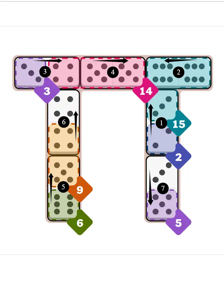 NYT Pips Sept 11, 2025 medium puzzle full solution grid with completed hints