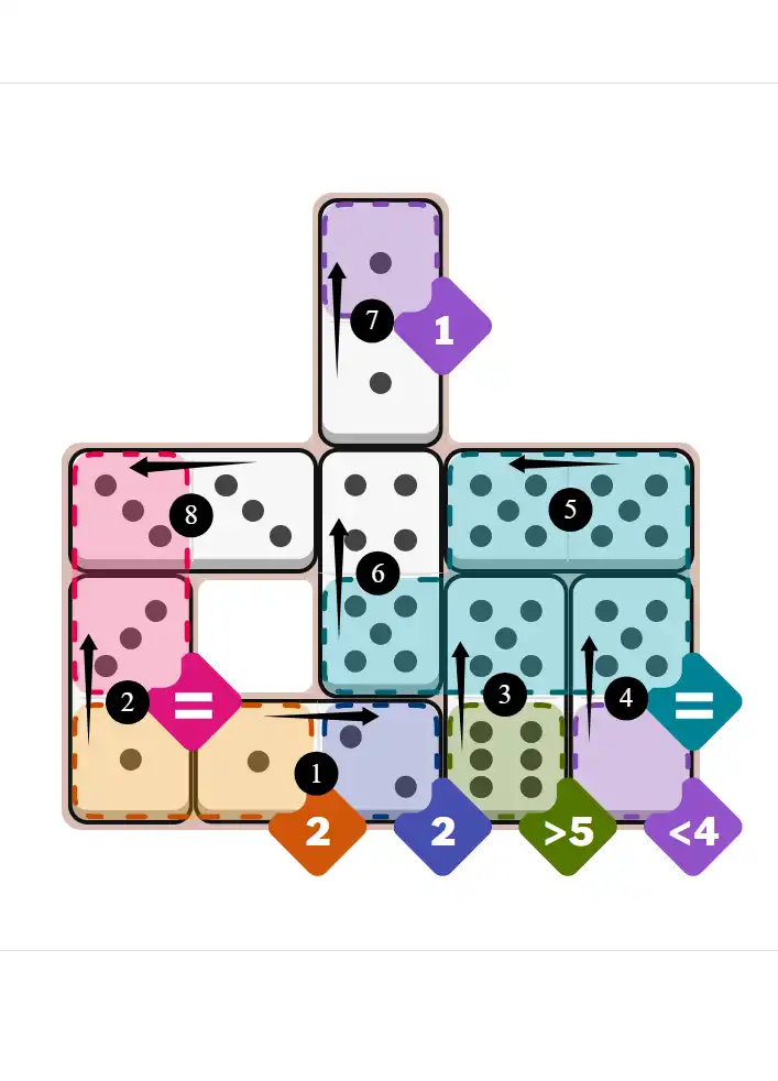 NYT Pips Sept 14, 2025 medium puzzle full solution grid with completed hints
