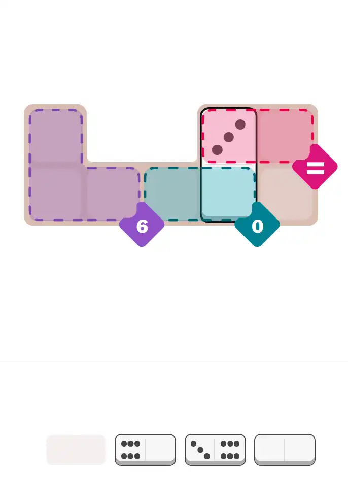 Pips hint for Sept 18, 2025 – easy level puzzle grid showing key first steps and strategy