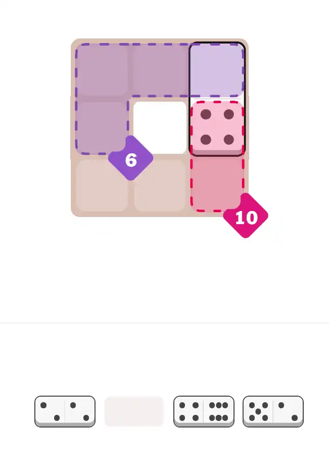 Pips hint for Sept 24, 2025 – easy level puzzle grid showing key first steps and strategy