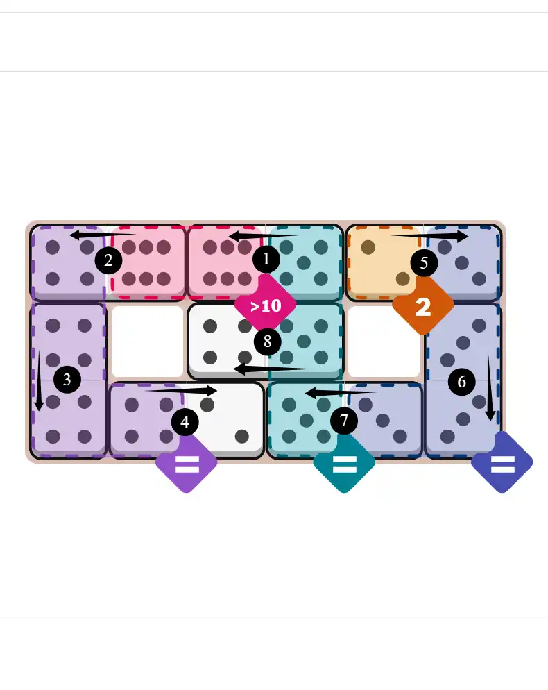 NYT Pips Sept 24, 2025 medium puzzle full solution grid with completed hints