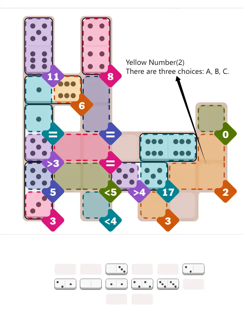 Pips hint for Sept 30, 2025 – hard level puzzle grid with critical first placements and strategy