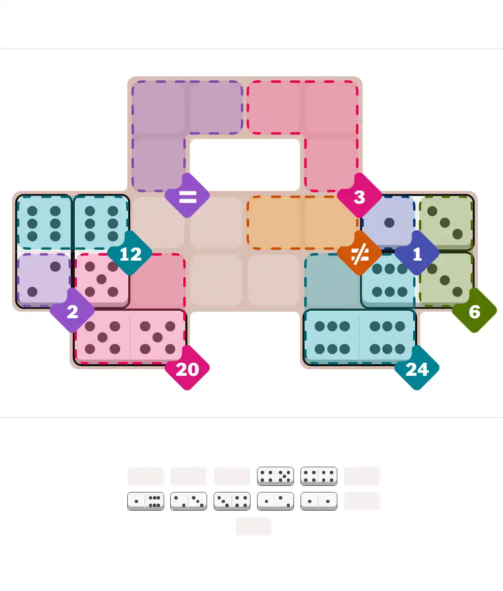 Pips hint for Sept 9, 2025 – hard level puzzle grid with critical first placements and strategy