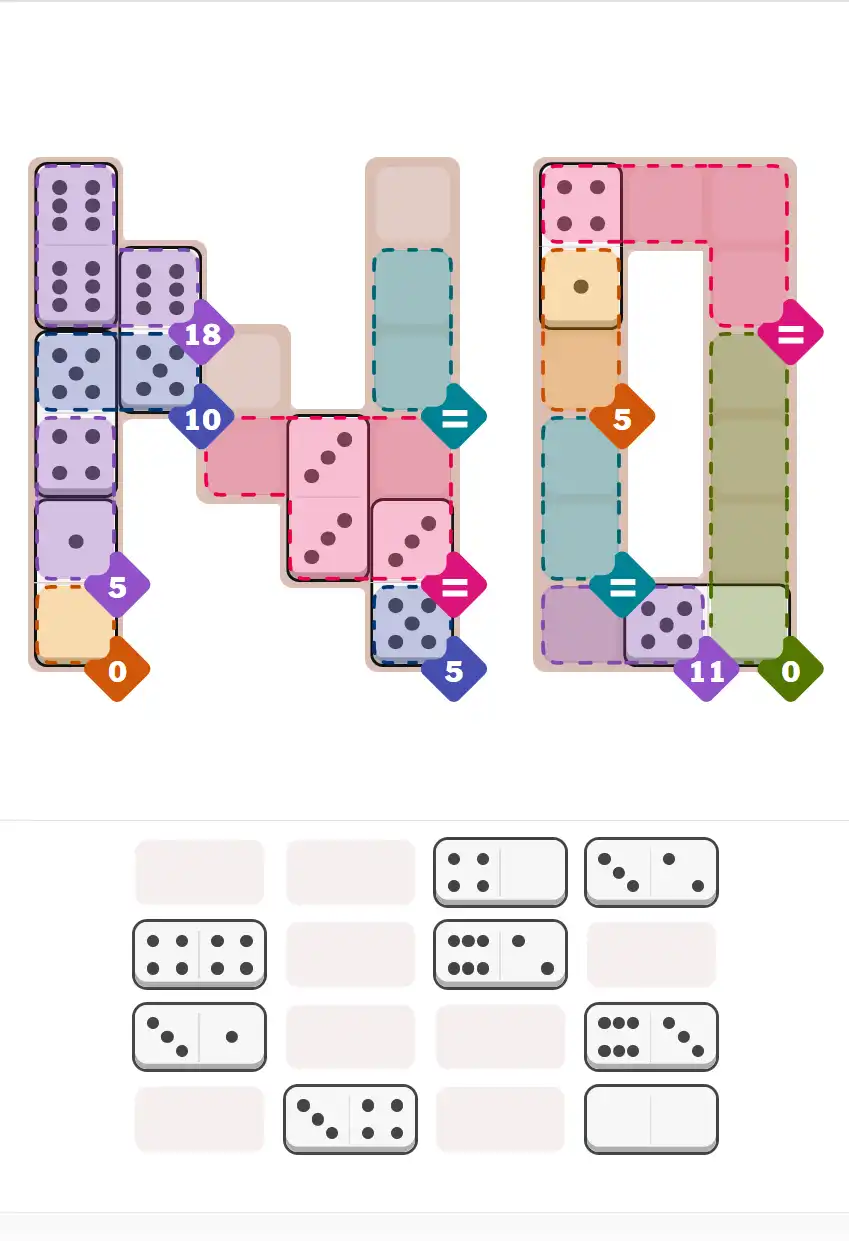 Pips hint for October 10, 2025 โ hard level puzzle grid with critical first placements and strategy