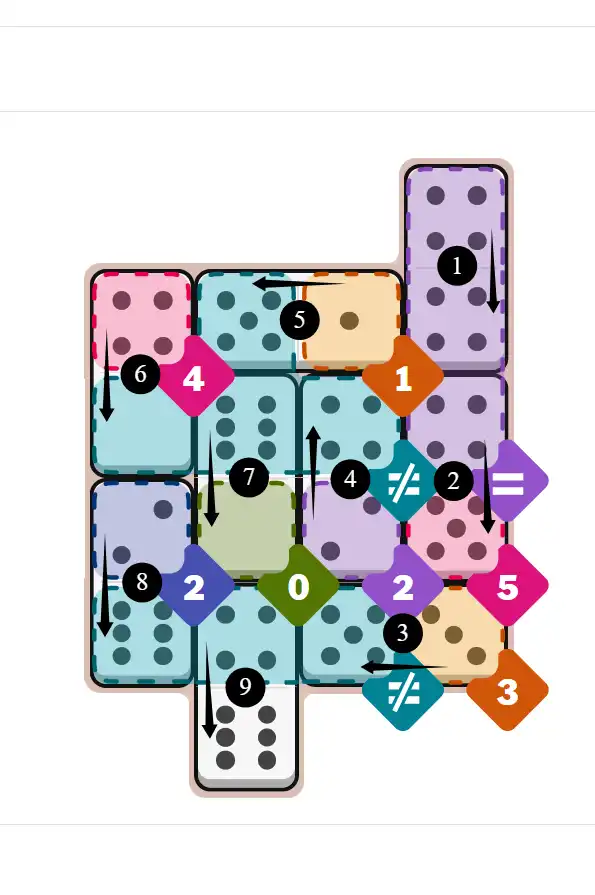 NYT Pips October 12, 2025 hard puzzle full solution grid showing final answer with hints