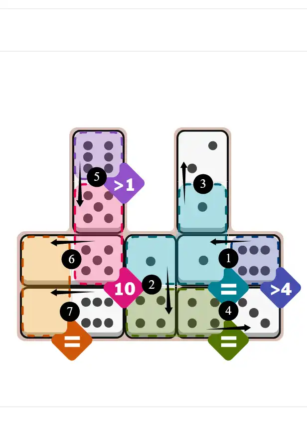 NYT Pips October 13, 2025 hard puzzle full solution grid showing final answer with hints