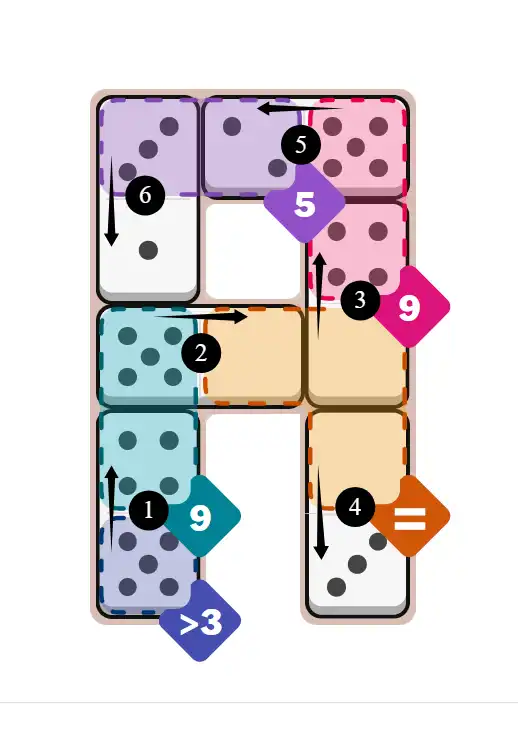 NYT Pips October 14, 2025 medium puzzle full solution grid with completed hints