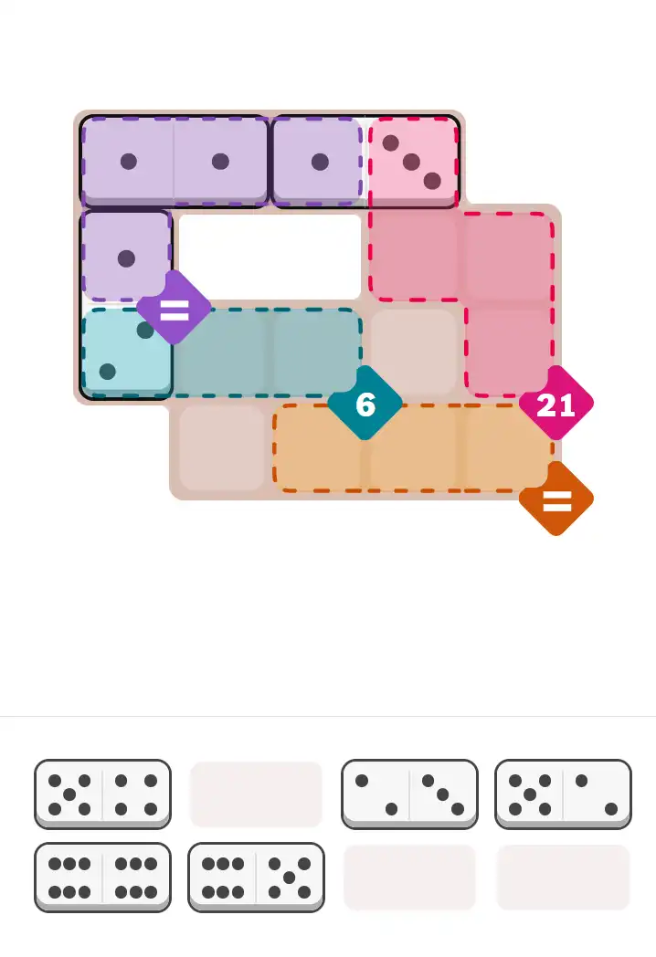 Pips hint for October 16, 2025 – medium level puzzle grid highlighting important moves and hints