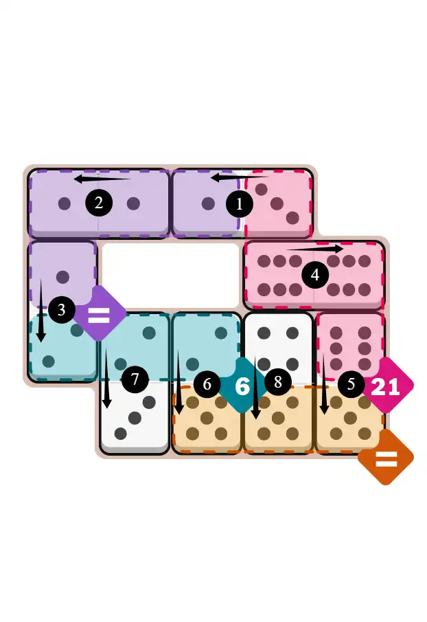 NYT Pips October 16, 2025 medium puzzle full solution grid with completed hints