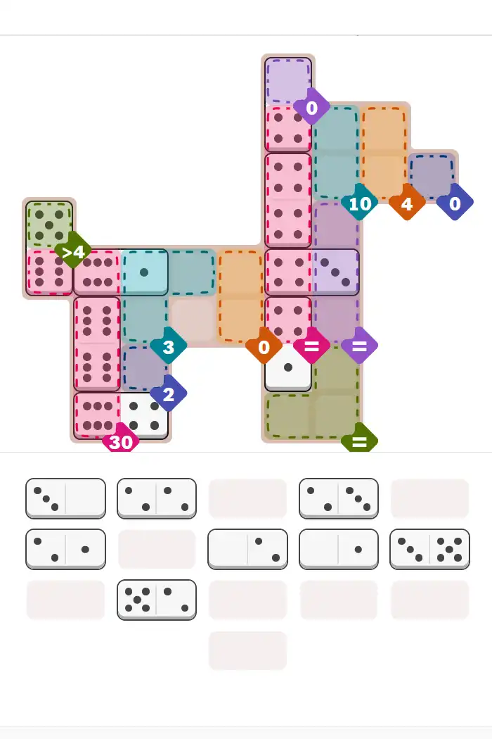 Pips hint for October 17, 2025 – hard level puzzle grid with critical first placements and strategy