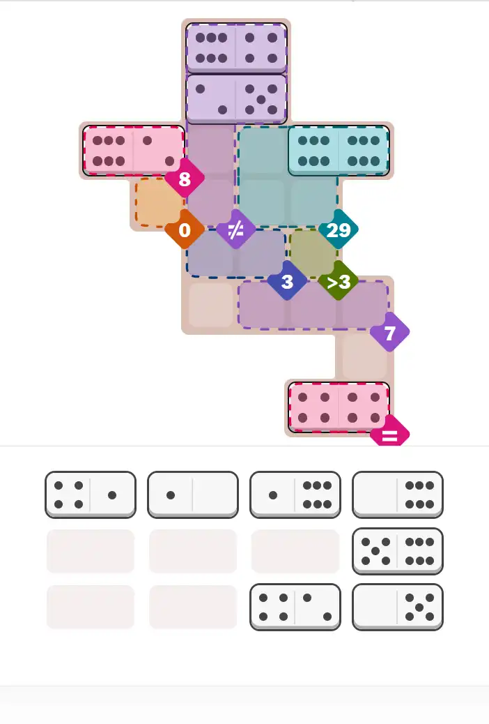 Pips hint for October 18, 2025 – hard level puzzle grid with critical first placements and strategy