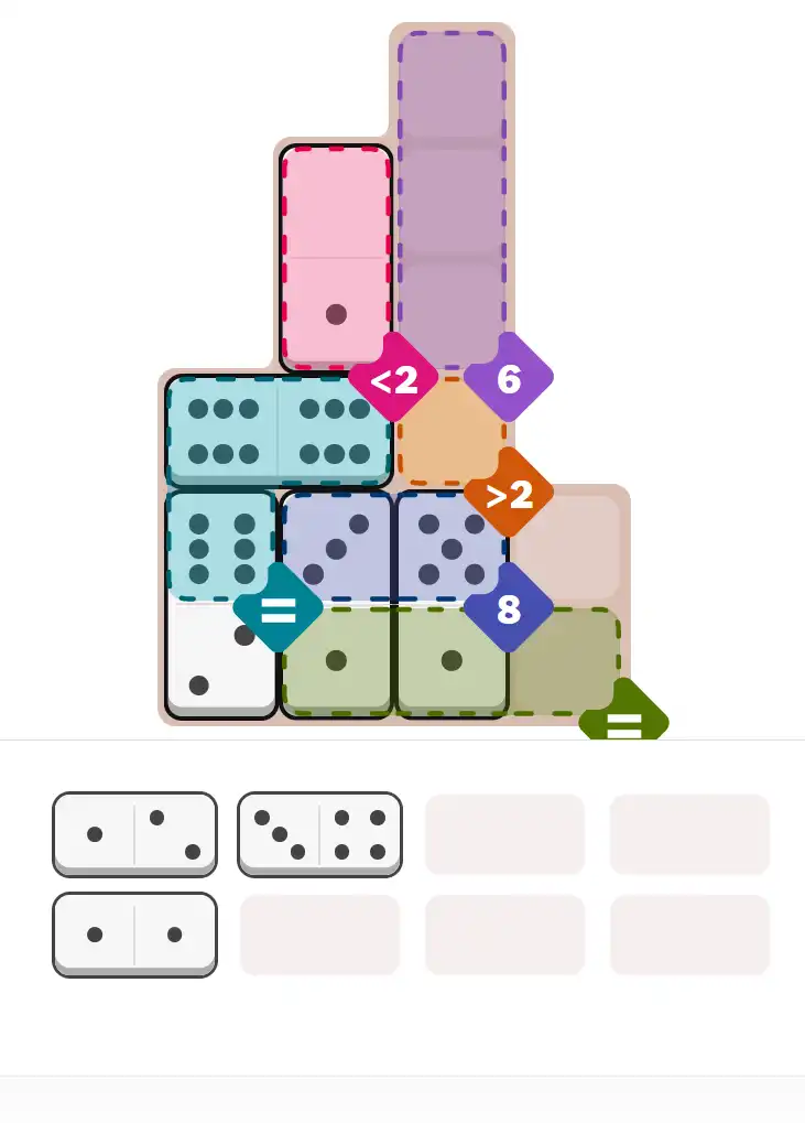 Pips hint for October 19, 2025 – medium level puzzle grid highlighting important moves and hints