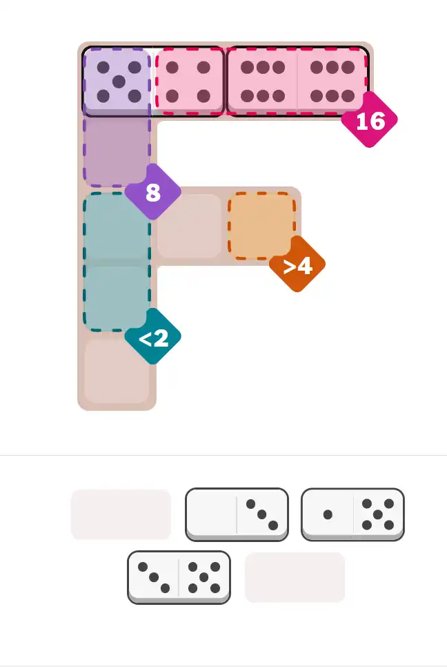 Pips hint for October 21, 2025 – easy level puzzle grid showing key first steps and strategy