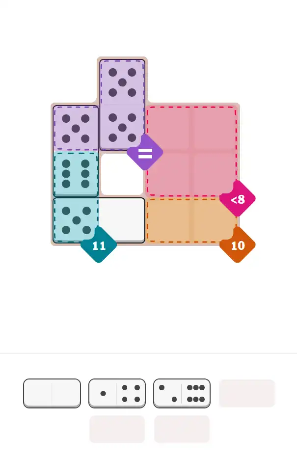 Pips hint for October 25, 2025 – easy level puzzle grid showing key first steps and strategy