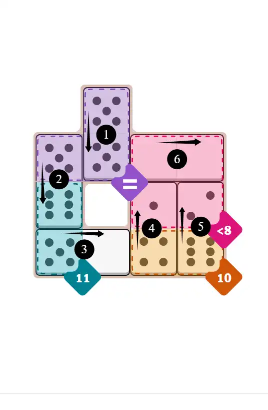 NYT Pips October 25, 2025 easy puzzle full solution grid with all hints completed