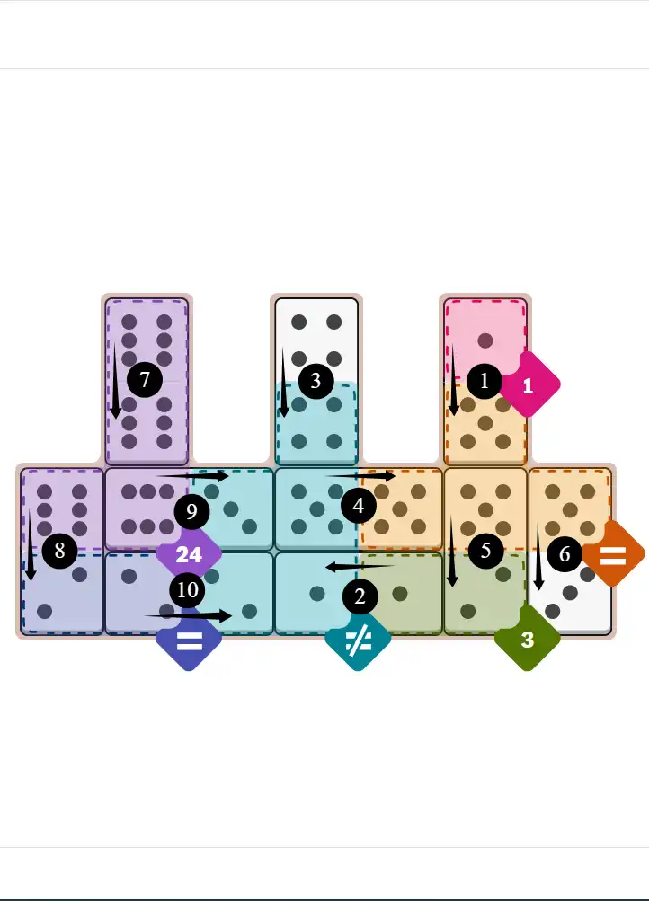 NYT Pips October 25, 2025 medium puzzle full solution grid with completed hints