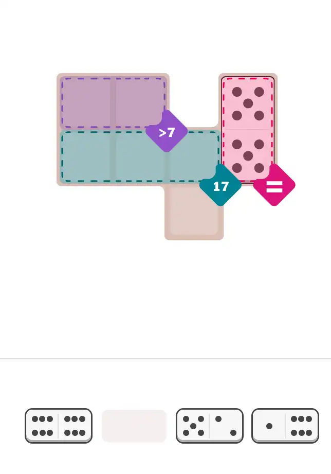 Pips hint for October 26, 2025 – easy level puzzle grid showing key first steps and strategy