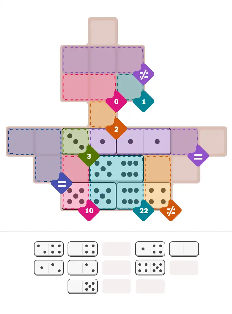 Pips hint for October 26, 2025 – medium level puzzle grid highlighting important moves and hints