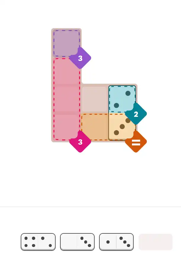 Pips hint for October 27, 2025 – easy level puzzle grid showing key first steps and strategy