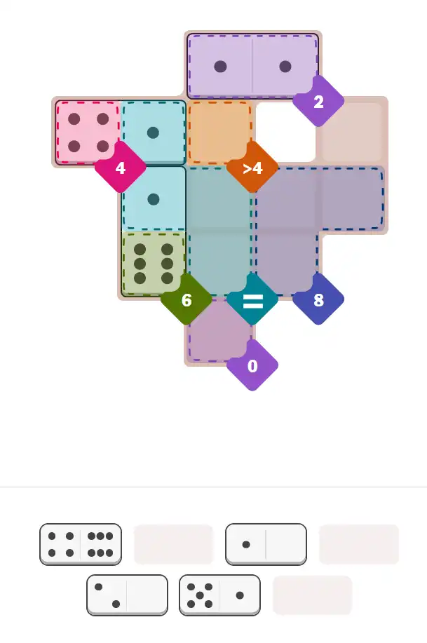 Pips hint for October 28, 2025 – medium level puzzle grid highlighting important moves and hints