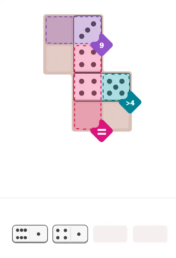 Pips hint for October 29, 2025 – easy level puzzle grid showing key first steps and strategy