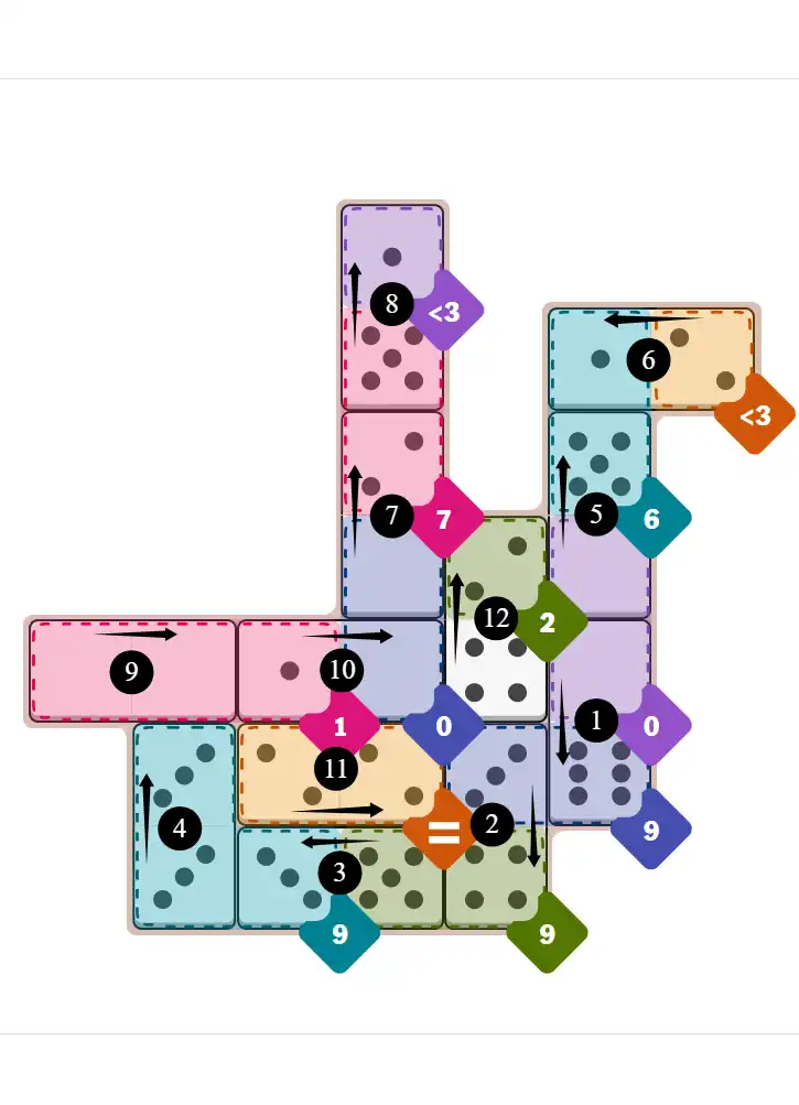 NYT Pips October 29, 2025 hard puzzle full solution grid showing final answer with hints