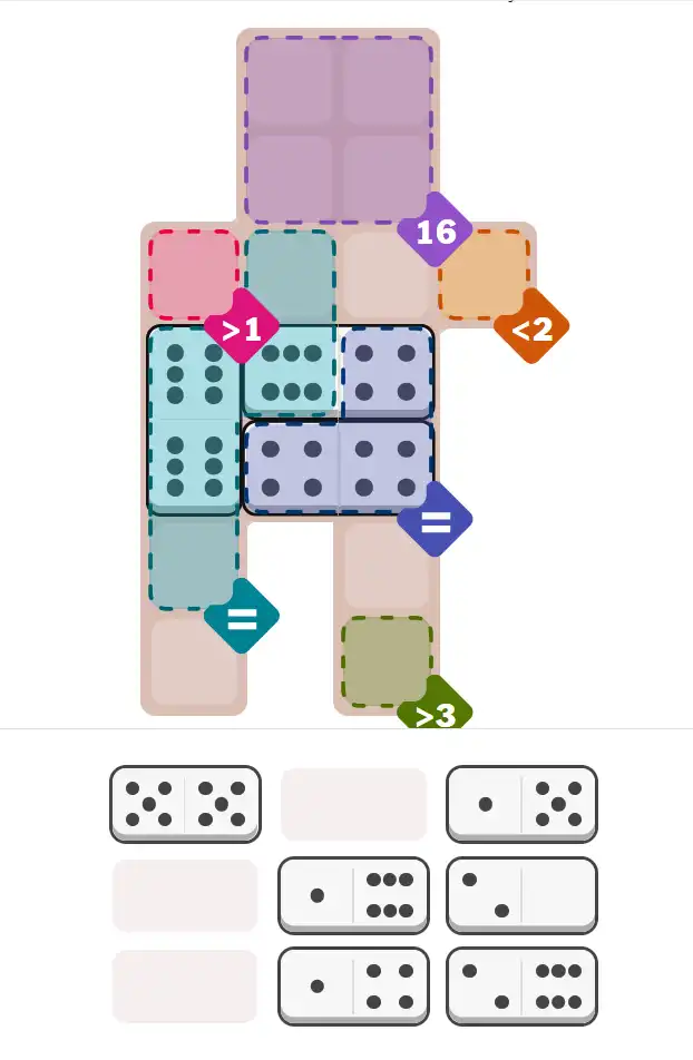 Pips hint for October 31, 2025 – hard level puzzle grid with critical first placements and strategy