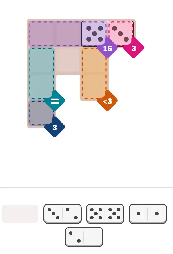 Pips hint for December 1, 2025 – easy level puzzle grid showing key first steps and strategy