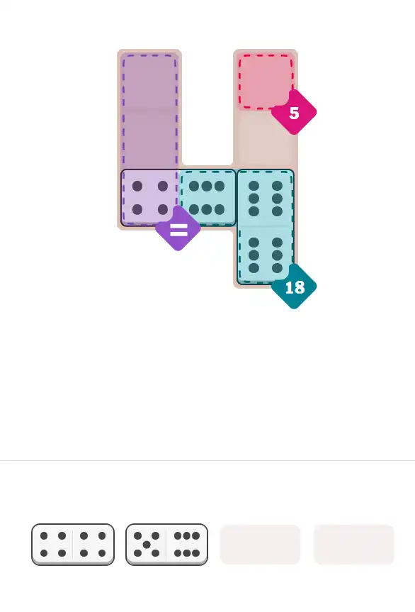 Pips hint for November 10, 2025 – easy level puzzle grid showing key first steps and strategy