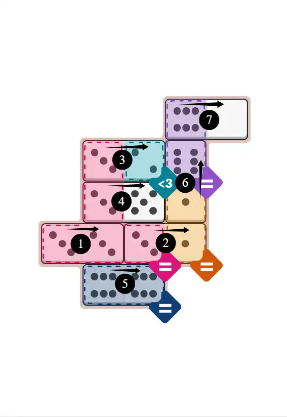 NYT Pips November 11, 2025 medium puzzle full solution grid with completed hints