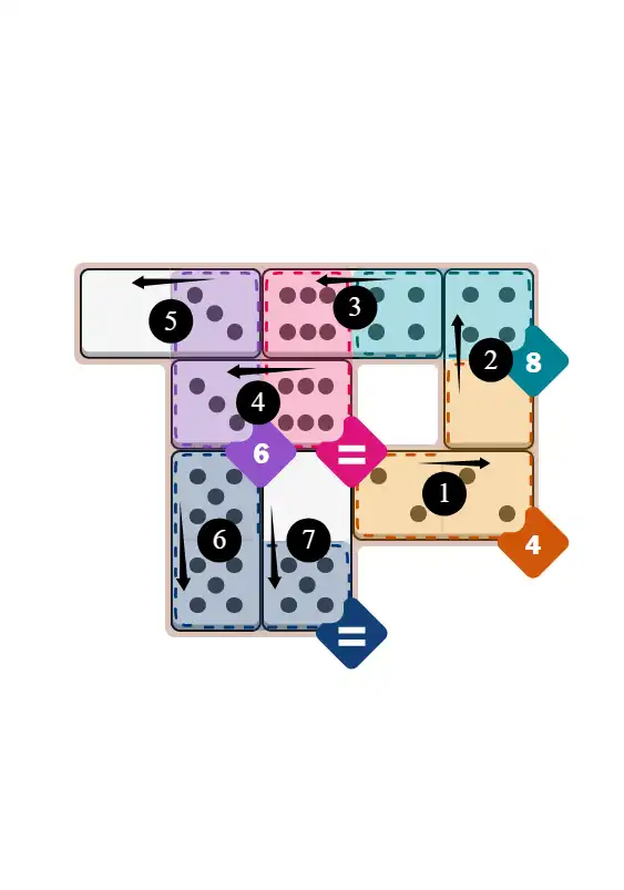 NYT Pips November 12, 2025 medium puzzle full solution grid with completed hints