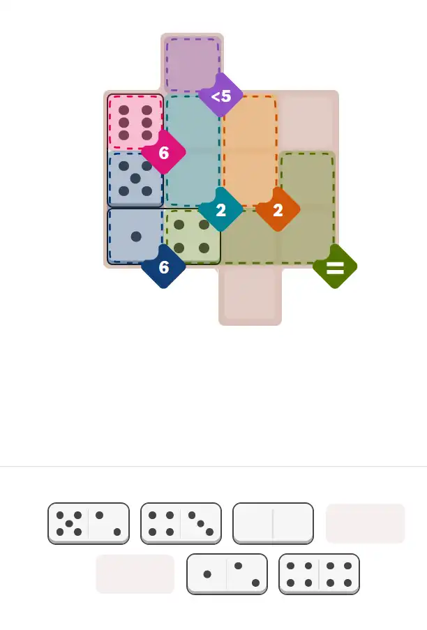 Pips hint for November 13, 2025 – medium level puzzle grid highlighting important moves and hints