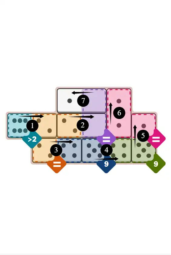 NYT Pips November 14, 2025 medium puzzle full solution grid with completed hints