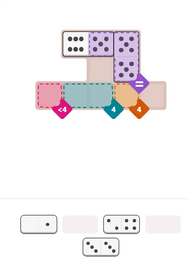 Pips hint for November 17, 2025 – easy level puzzle grid showing key first steps and strategy