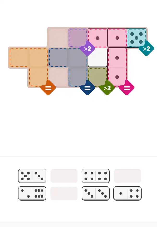 Pips hint for November 17, 2025 – medium level puzzle grid highlighting important moves and hints