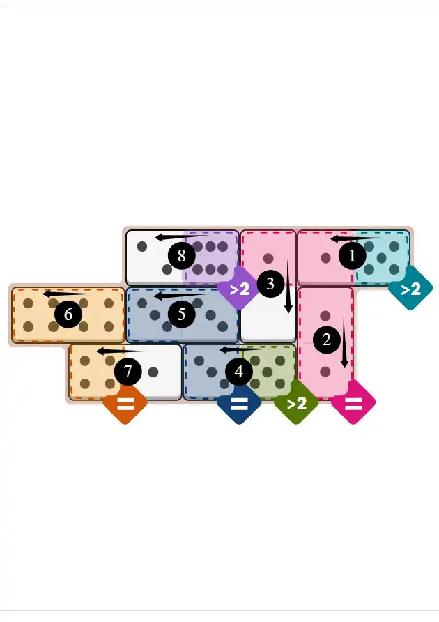 NYT Pips November 17, 2025 medium puzzle full solution grid with completed hints