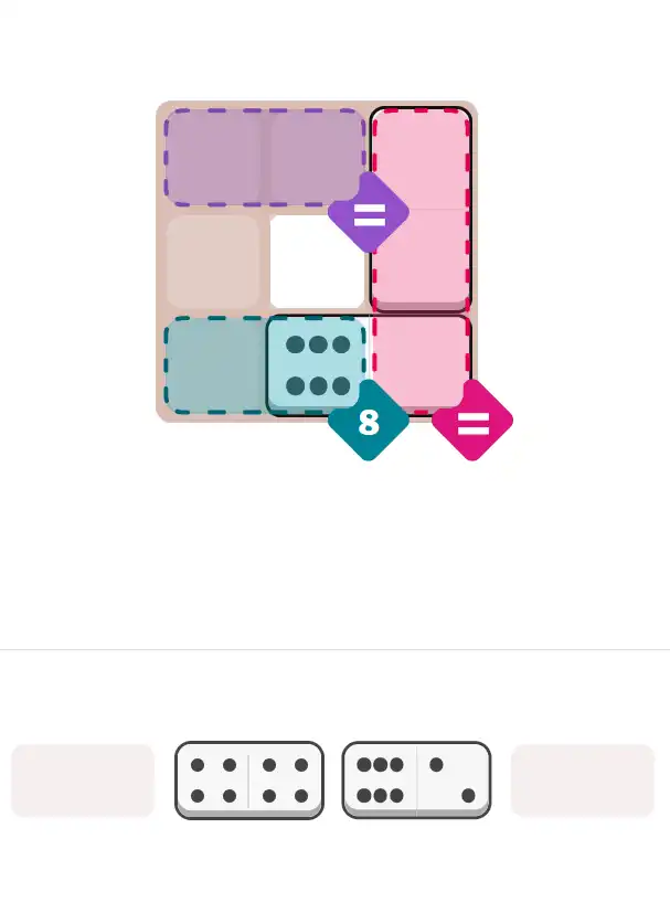 Pips hint for November 18, 2025 – easy level puzzle grid showing key first steps and strategy