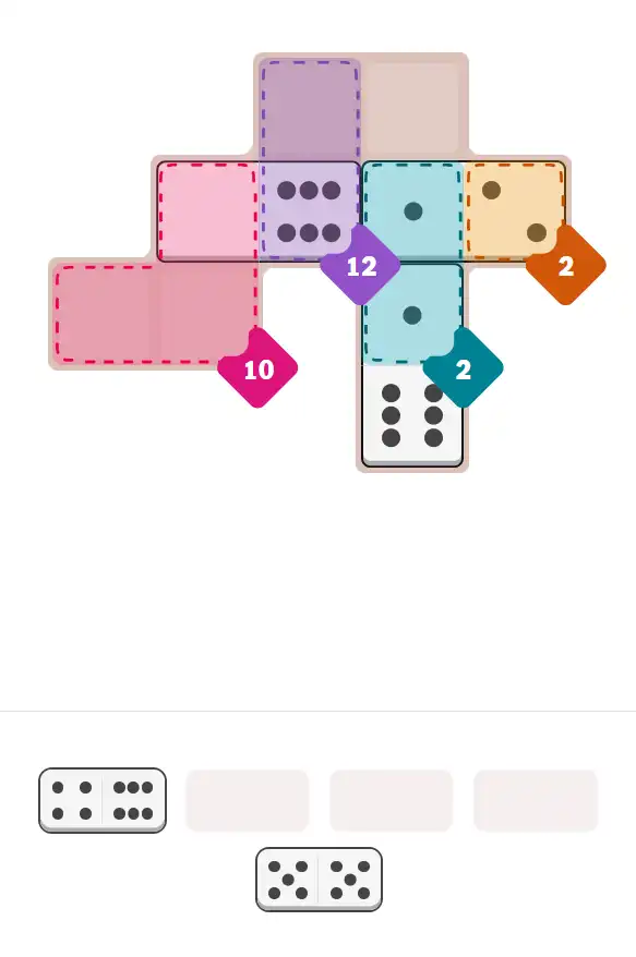 Pips hint for November 2, 2025 – easy level puzzle grid showing key first steps and strategy