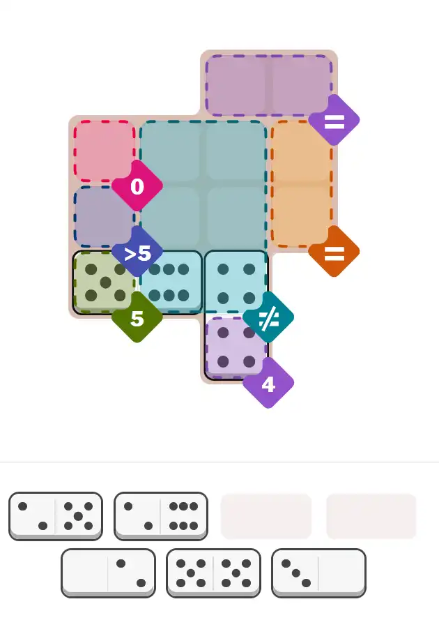 Pips hint for November 20, 2025 – medium level puzzle grid highlighting important moves and hints